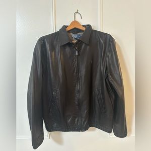 Ralph Lauren leather jacket men’s large